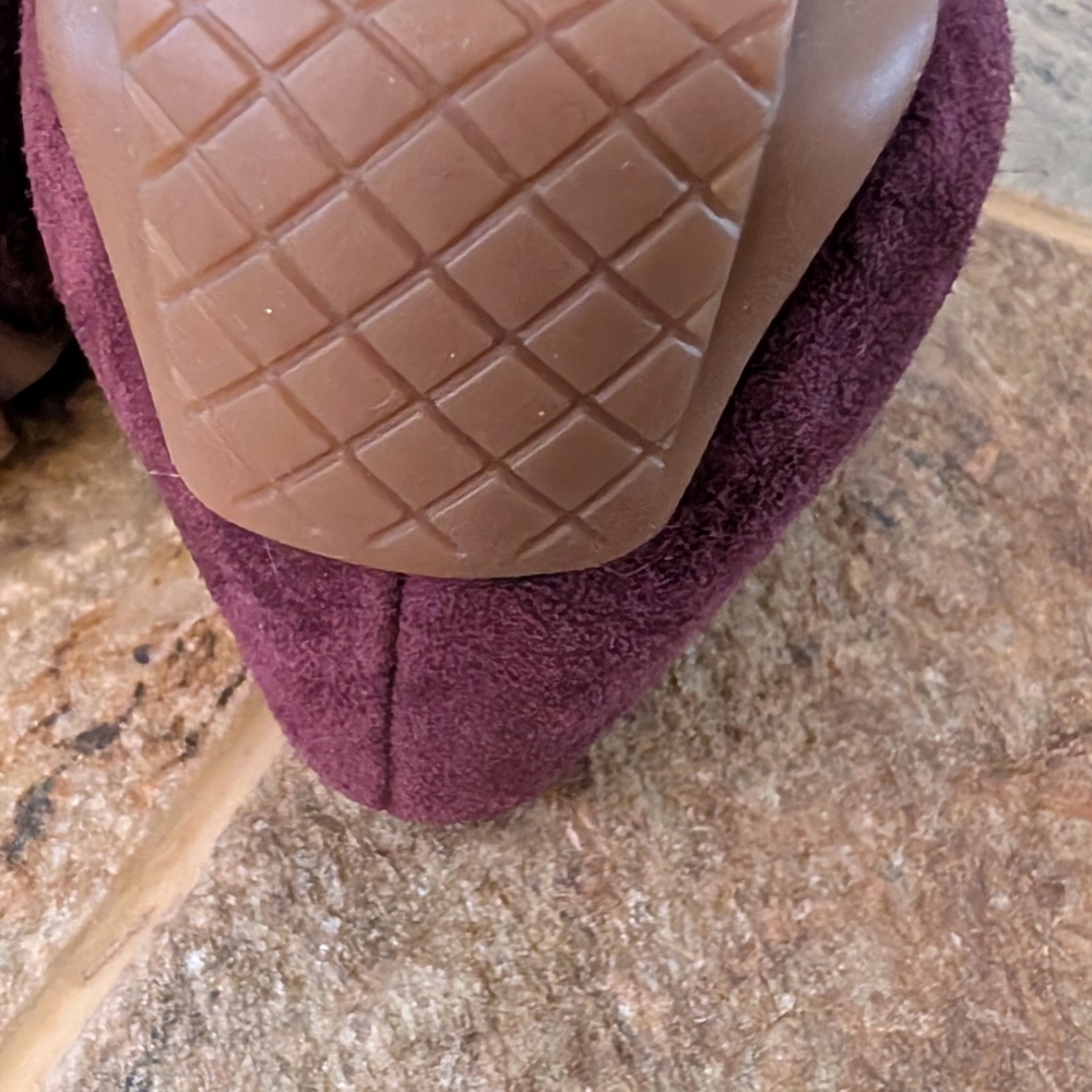 Talbots Rich Purple Suede Loafers - Picture 5 of 10